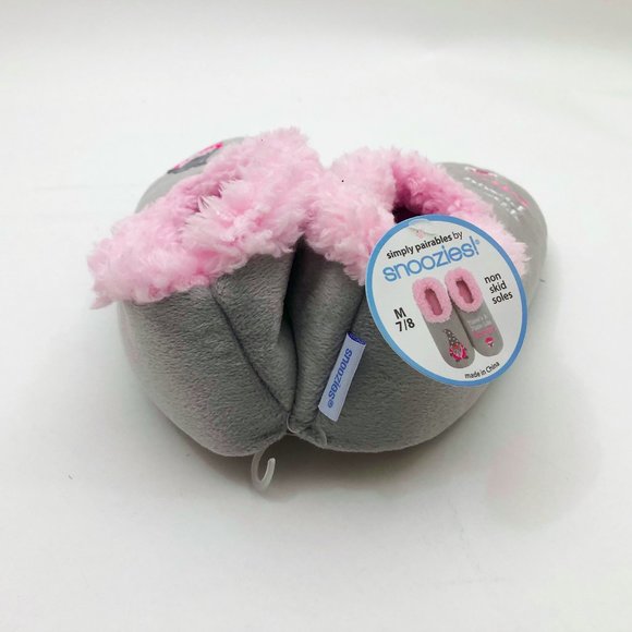 NWT Snoozies Women's There's No Place Like Gnome Slippers Medium 7/8 Grey - Picture 3 of 6